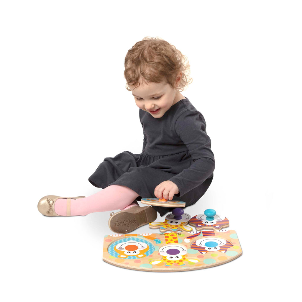 Safari Jumbo Peg Puzzle - 3 Pieces