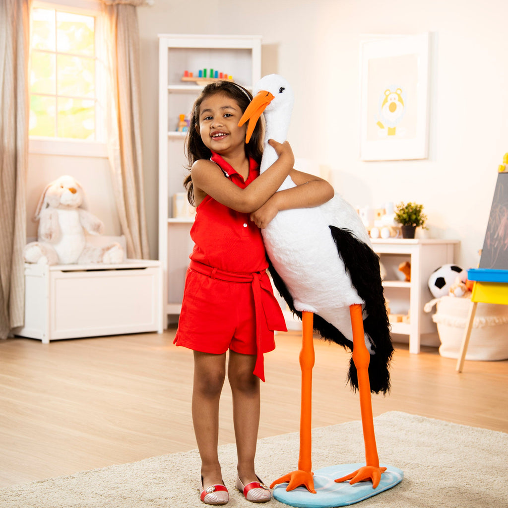 Lifelike Plush Stork