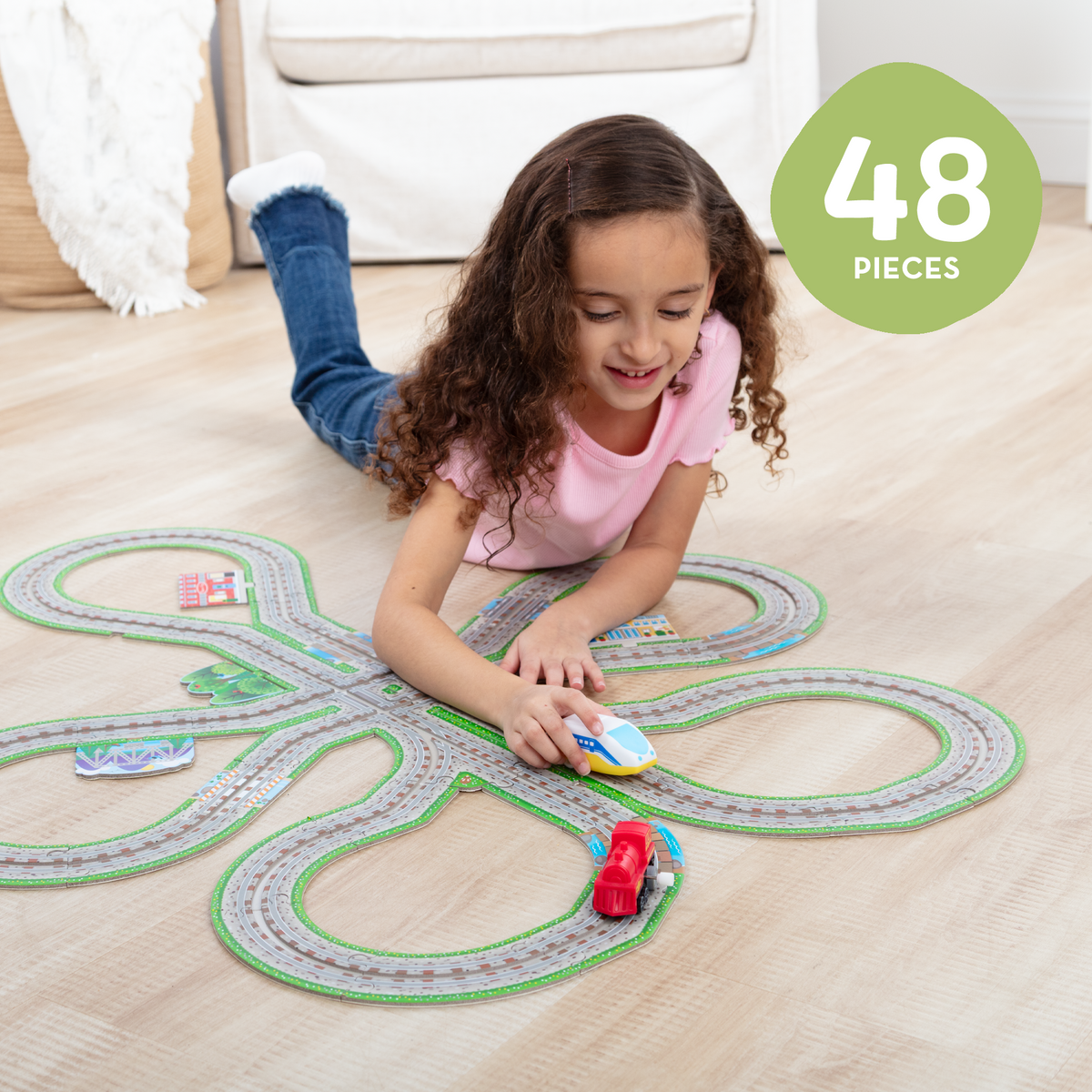 Design Your Own Railroad Floor Puzzle