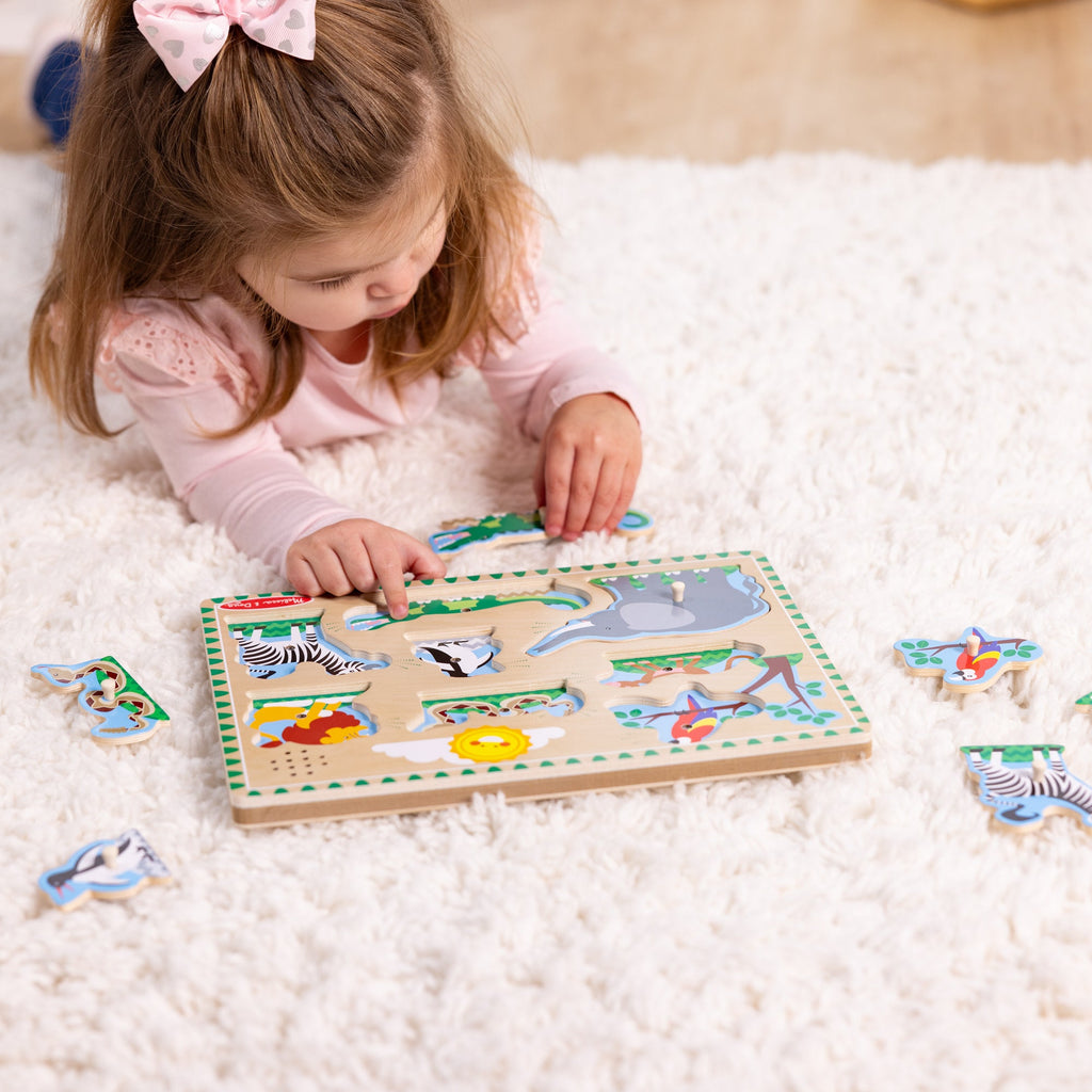 Zoo Animals Sound Puzzle - 8 Pieces