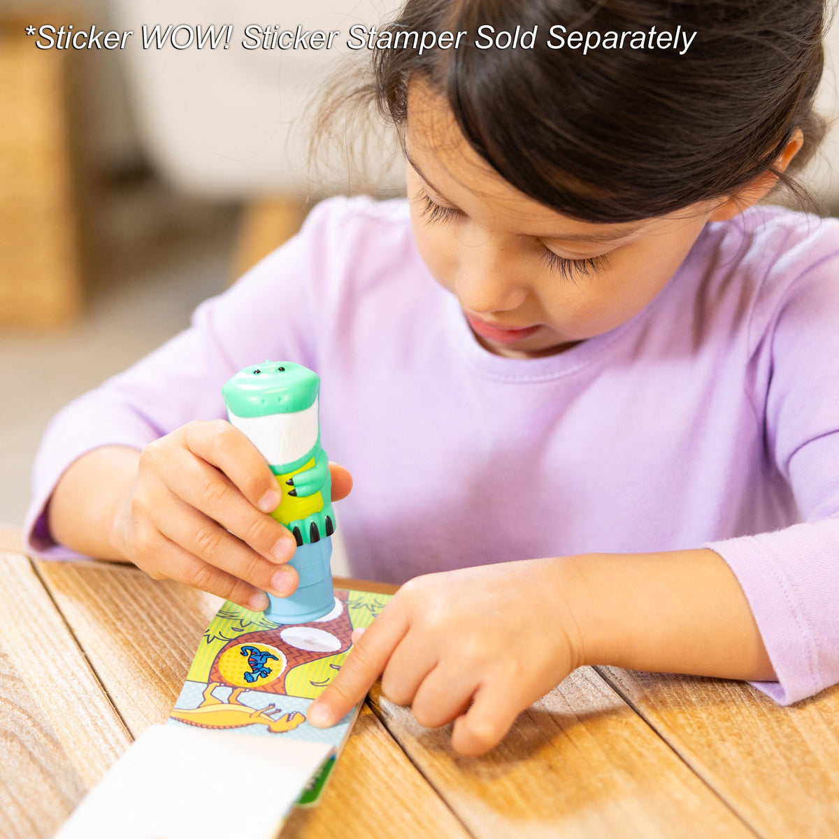 Sticker WOW!® Mini Activity Pad & Refill Stickers - Dinosaur (200+ Stickers, Stamper Not Included)