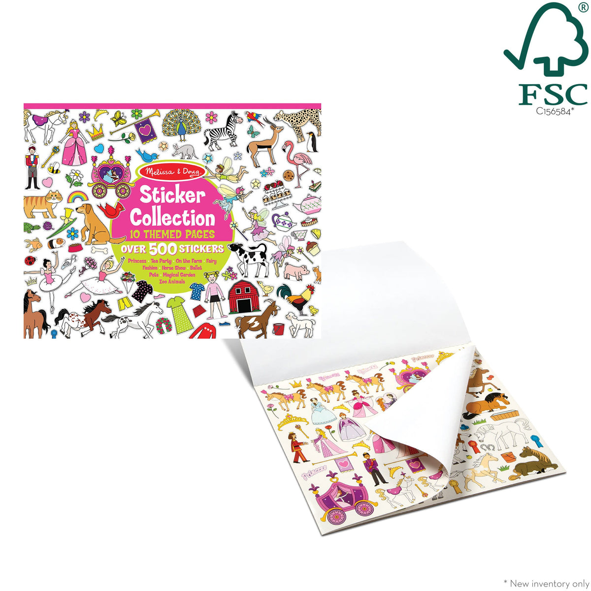 Sticker Collection - Princesses, Tea Party, Animals, and More