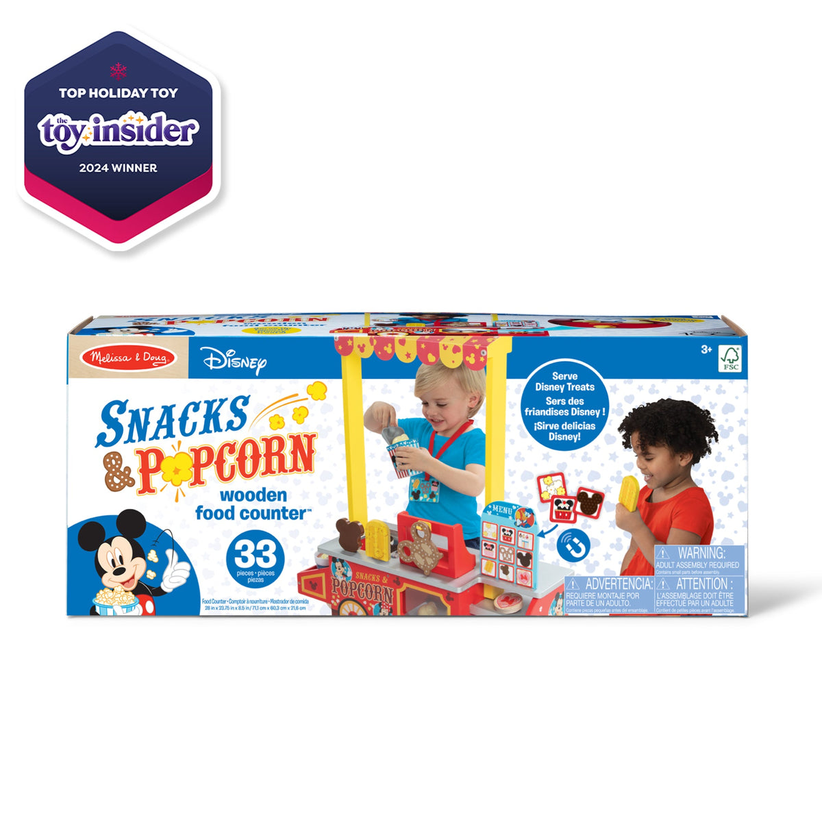 Disney Snacks & Popcorn Wooden Food Counter