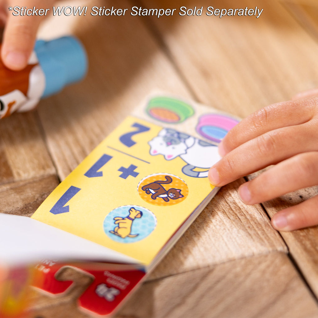 Sticker WOW!™ Mini Activity Pad and Refill Stickers 4-Pack (Dinosaur, Pets, Favorite Things, Surprise Pack 1) - Stamper Not Included