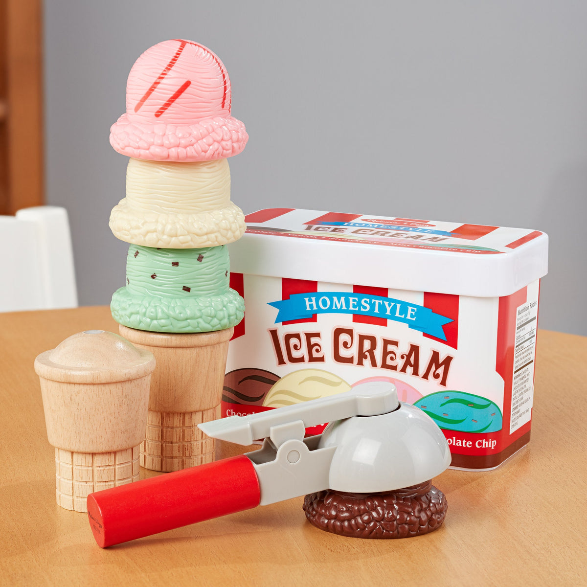 Scoop & Stack Ice Cream Cone Magnetic Play Set