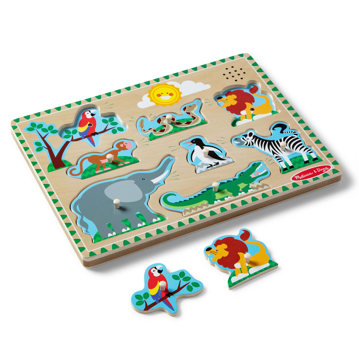 Zoo Animals Sound Puzzle - 8 Pieces