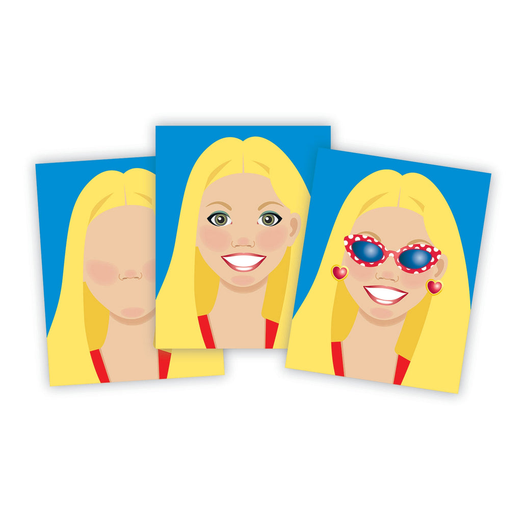 Make-a-Face Sticker Pad - Fashion Faces