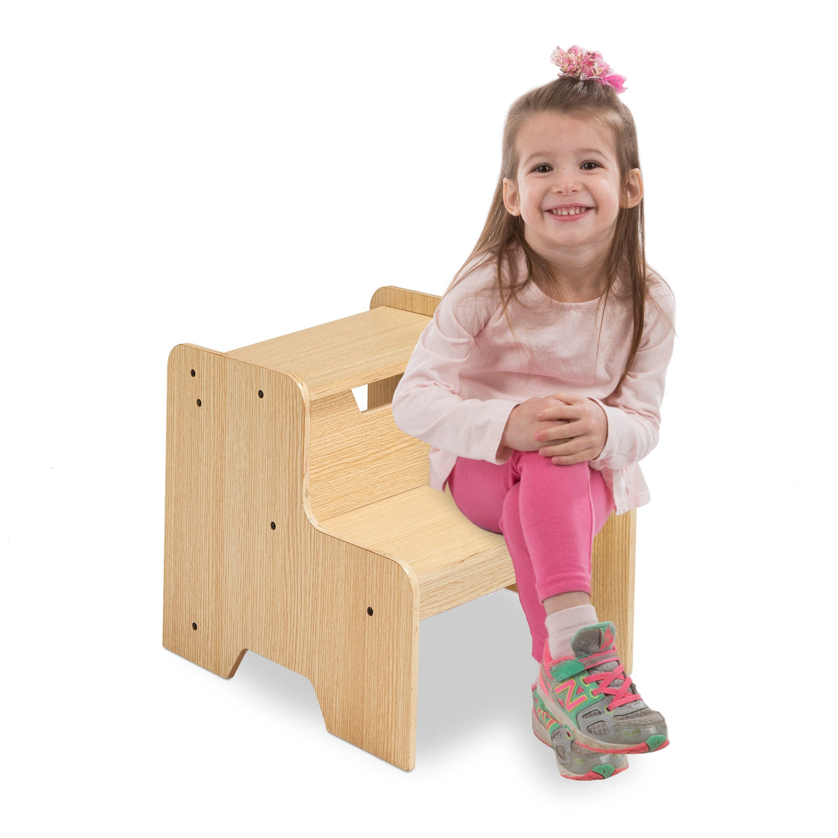 Wooden Step Stool - Natural