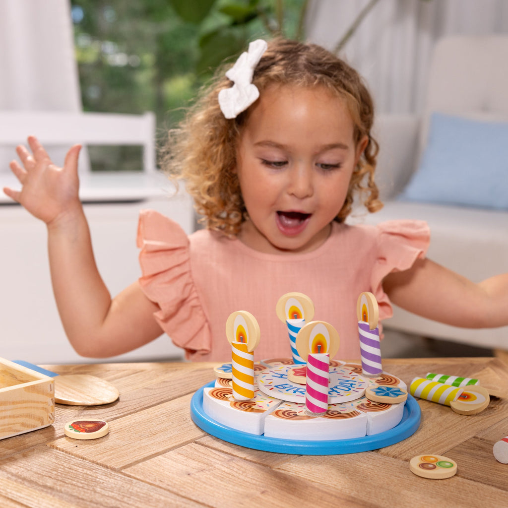 Wooden Birthday Cake Play Set