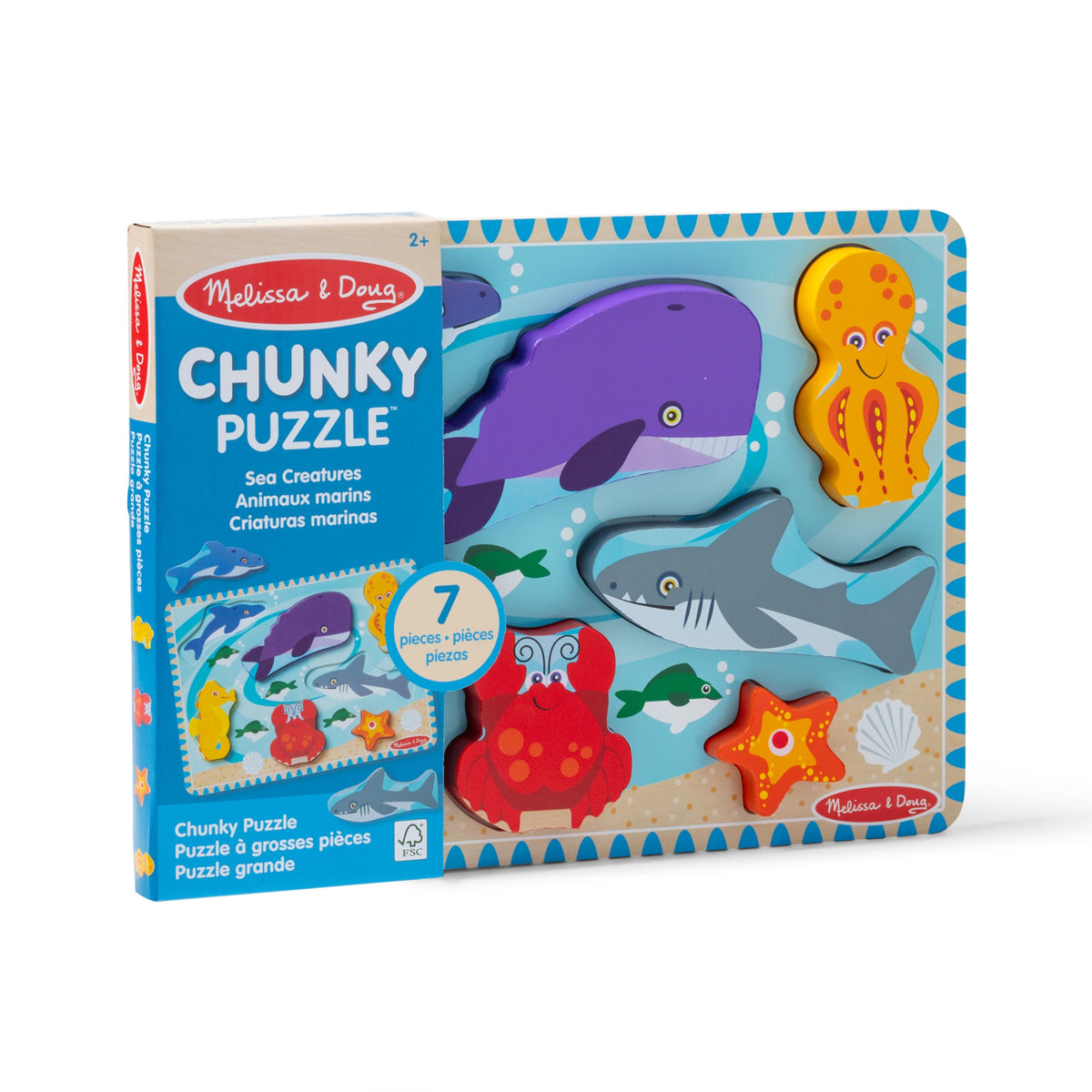 Sea Creatures Chunky Puzzle - 7 Pieces