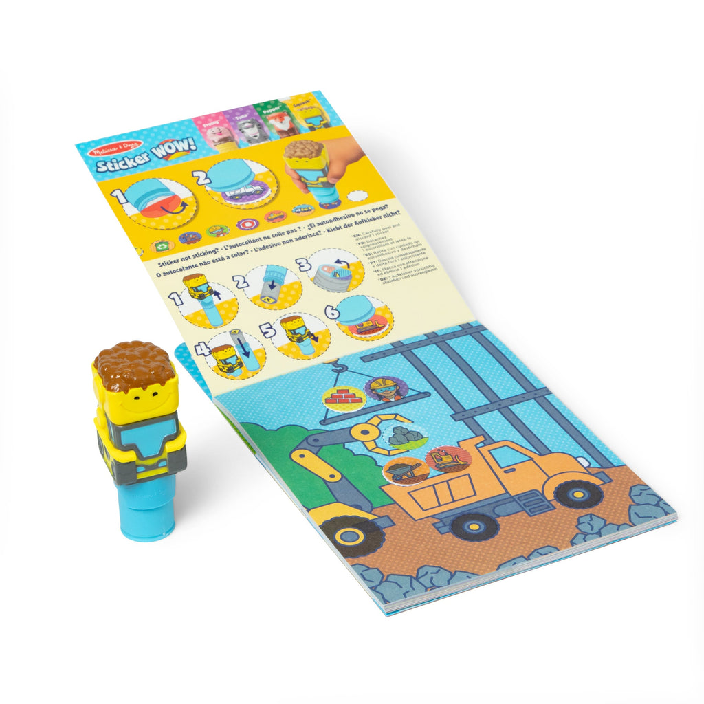 Sticker WOW!™ Activity Pad & Sticker Stamper - Bulldozer