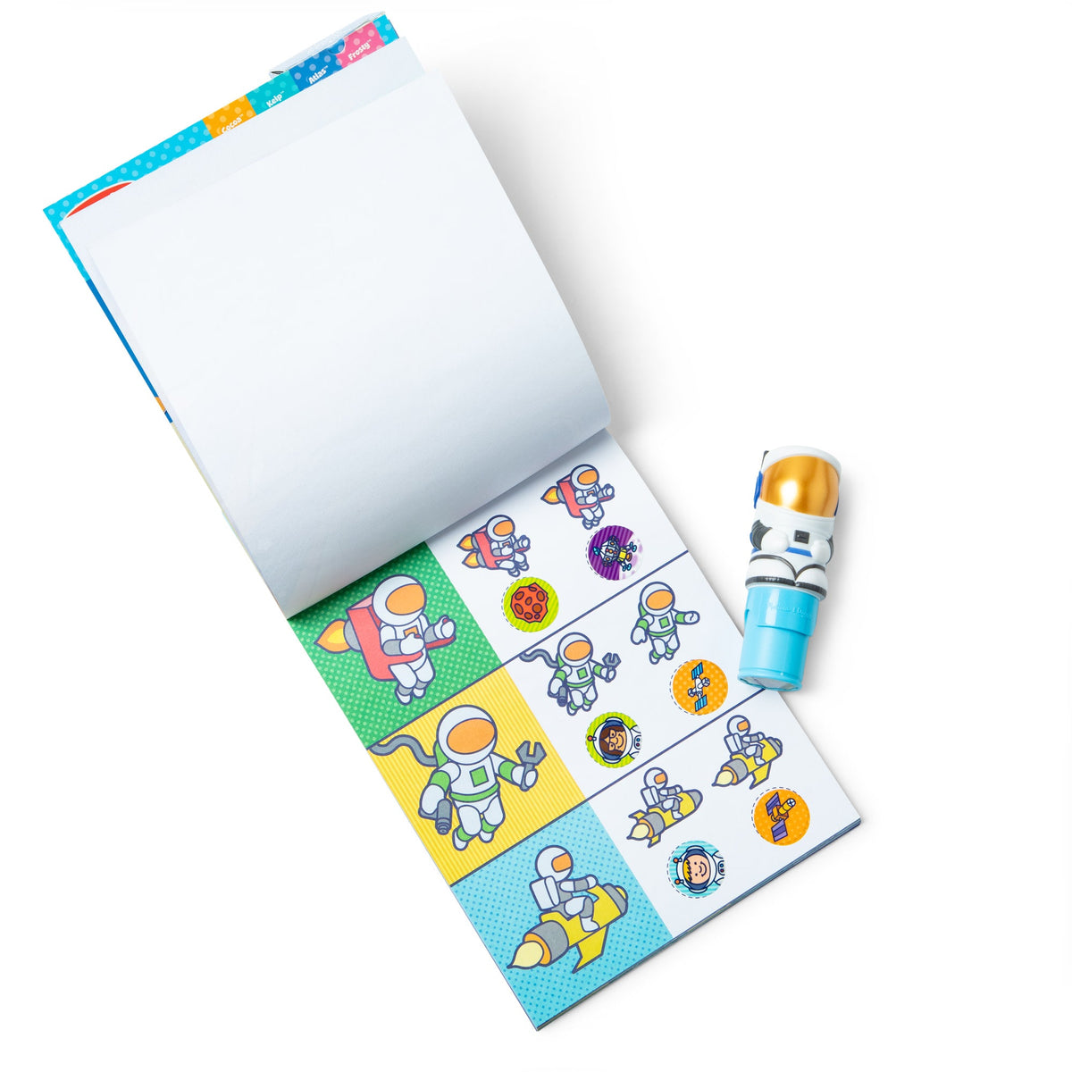 Sticker WOW!™ Astronaut Bundle: Activity Pad & Sticker Stamper + Mini Activity Pad and 200 Refill Stickers