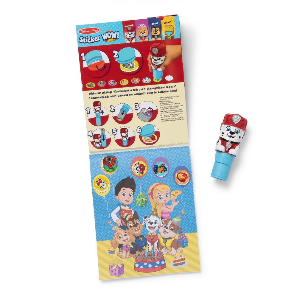 Sticker WOW!™ Activity Pad & Sticker Stamper - PAW Patrol Marshall