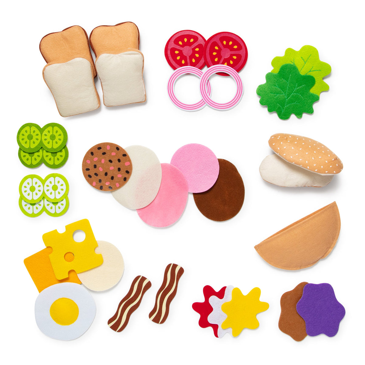 Felt Food Sandwich Play Set
