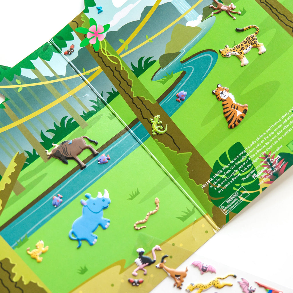 Puffy Sticker Play Set - Safari